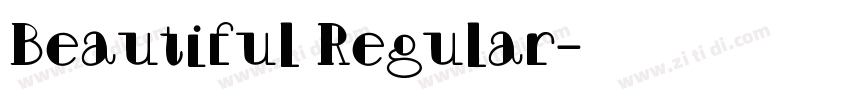 Beautiful Regular字体转换 Beautiful Regular字体转换